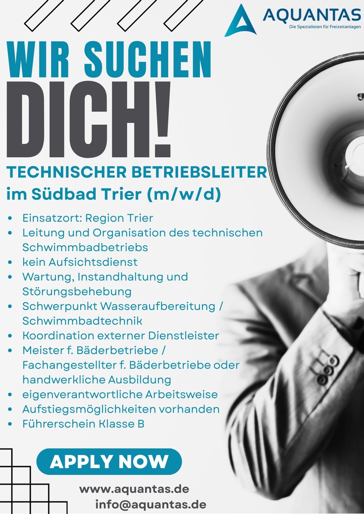 Aquantas GmbH Technischer Betriebsleiter Trier 02022026
